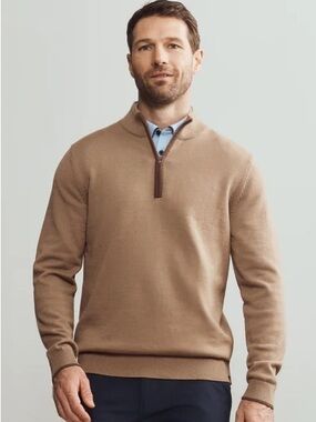 Men‘s Tan Rhône quarter zip XL